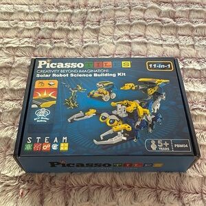Picasso Tiles 11-in-1 Solar Robot Science Kit Imagination Creativity